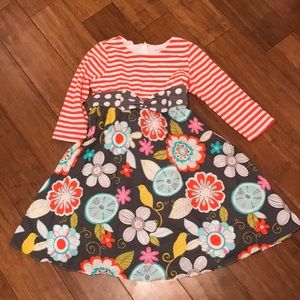 Rare Editions Twirly dress with knit top
